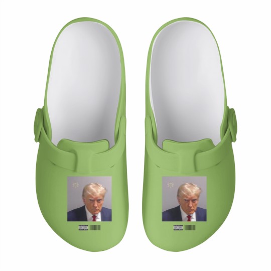 Discover Donald Trump Mugshot Slip On Clogs