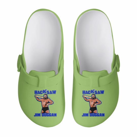 Discover hacksaw jim duggan Slip On Clogs  wrestling 80s Slip On Clogs