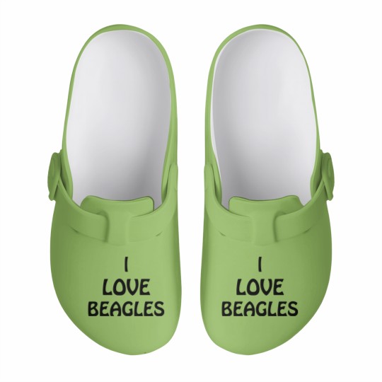 Discover Barry Loves Beagles - Beagles - Slip On Clogs