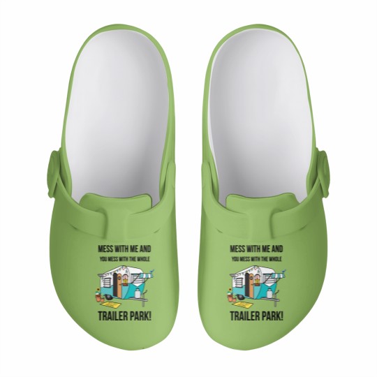Discover Mess with me Sunnyvale Trailer Park art gift for fans movie Slip On Clogs