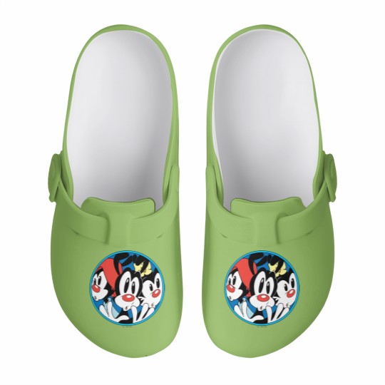 Discover Animaniacs | Warner Siblings Circle Graphic Slip On Clogs
