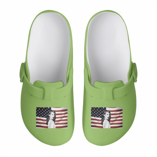 Discover Lana Del Rey American Flag Hipster Dope Mens Slip On Clogs