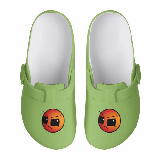 Discover geometry dash Difficulty Harder face Level Slip On Clogs