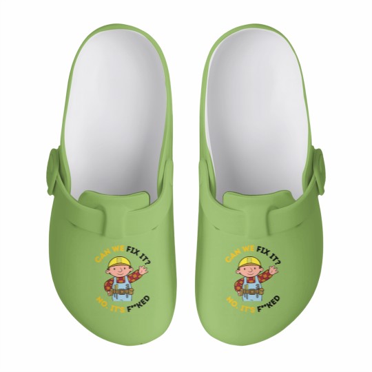 Discover Can We Fix It Funny Repair Man Bob The Builder Slip On Clogs