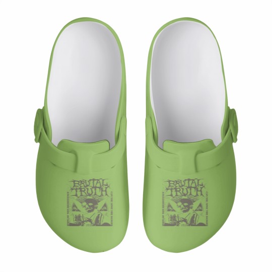 Discover Brutal Truth Slip On Clogs
