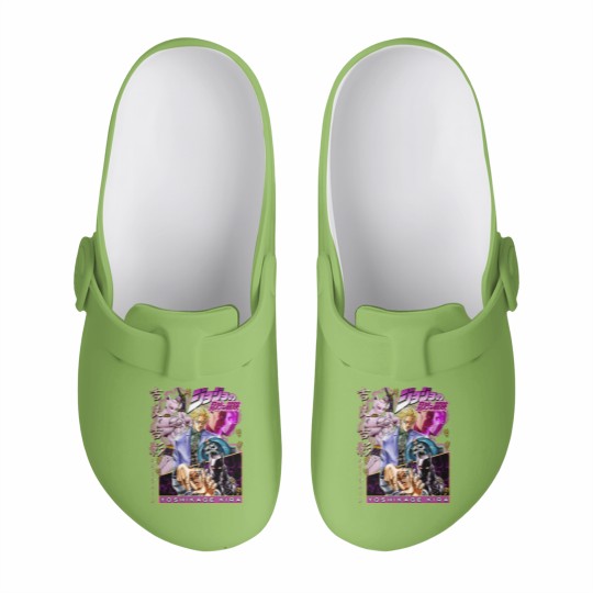 Discover Vintage Yoshikage Kira Jojo's Bizzare Adventure Slip On Clogs