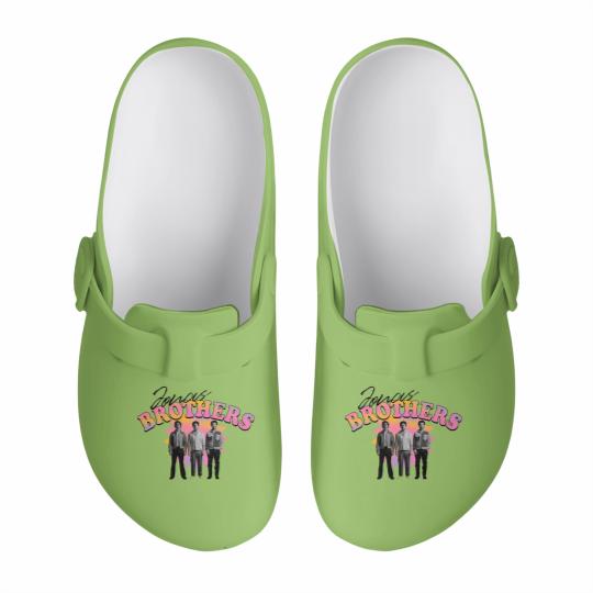 Discover Jonas Brothers Weve Been on Pink - Jonas Brothers Merch Slip On Clogs