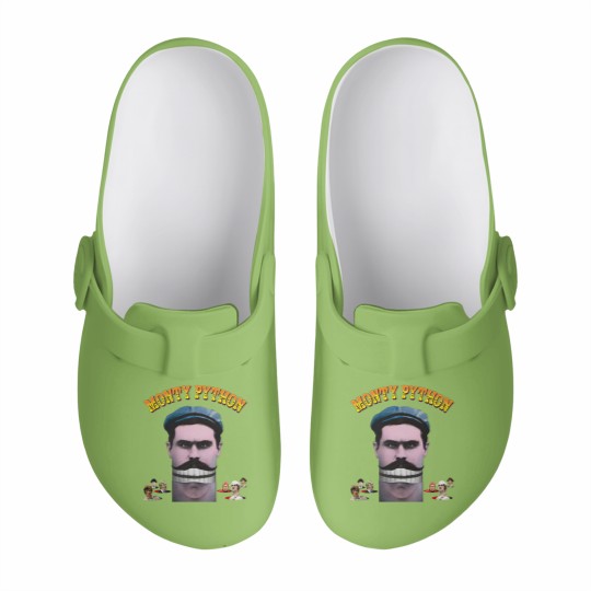 Discover Vintage Slip On Clogs Monty Python's Flying Circus V1 NATURAL
