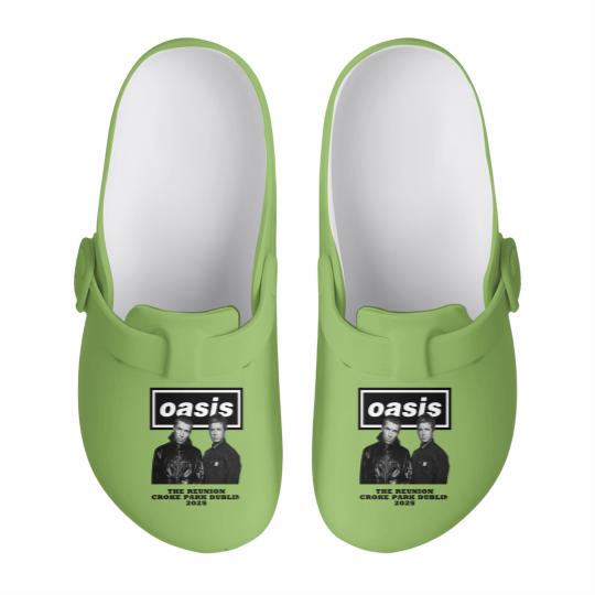 Discover Oasis Croke Park Dublin 2025 The Reunion graphic Slip On Clogs