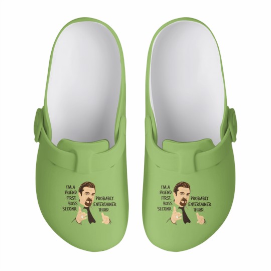 Discover David Brent - The Office Art Quote Slip On Clogs