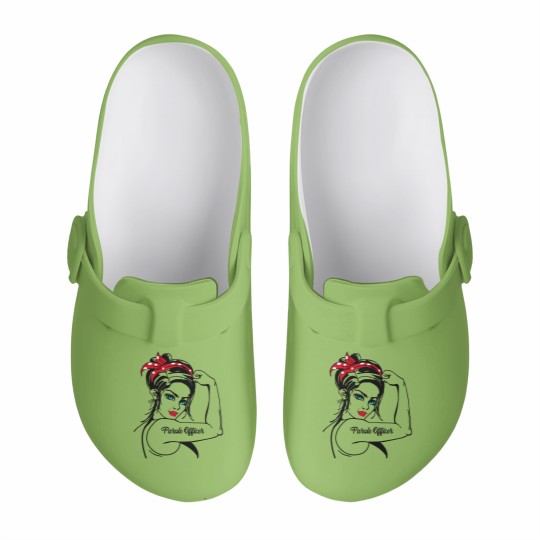 Discover 51.Parole Officer Parole Officer Rosie The Riveter Slip On Clogs