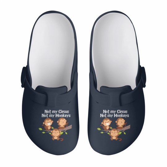 Discover Not My Circus Not My Monkeys Slip On Clogs