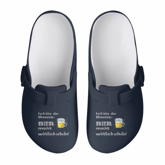 Discover Beer Quote Funny Funny brewery Slip On Clogs