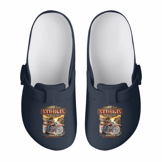 Discover 2021 Sturgis Motorcycle Rally 81st Anniversary Wild Bill Slip On Clogs