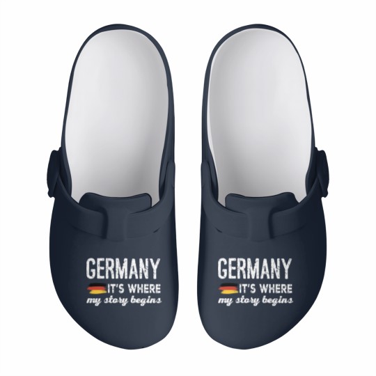 Discover Germany it is where my story begins germany Slip On Clogs