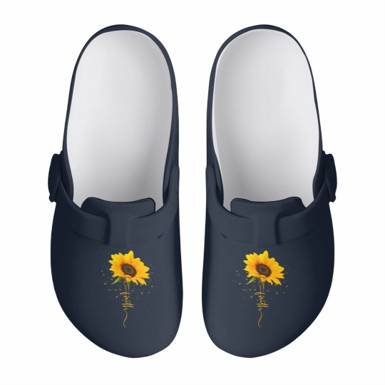 Discover Sunflower Slip On Clogs Faith Beautiful yellow sunflower sunflower blooms funny