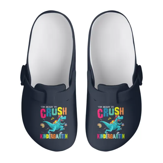 Discover I'm Ready To Crush Kindergarten Dinosaur Back To School Slip On Clogs