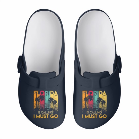 Discover Florida Strong Men's Slip On Clogs Florida Is Calling I Must Go