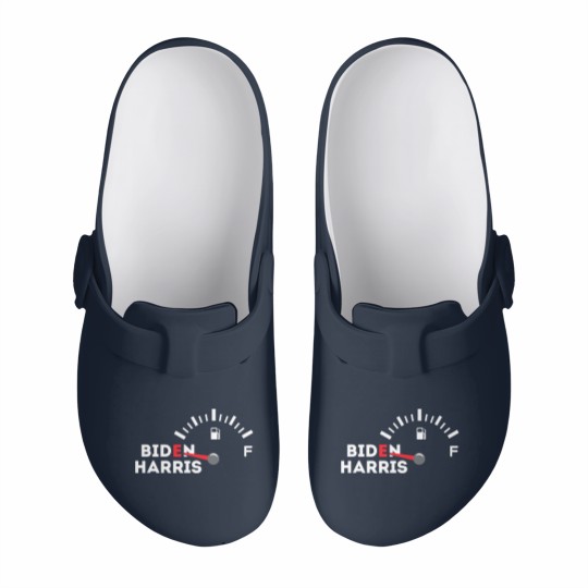 Discover Funny Biden Gas Slip On Clogs | Empty Fuel Tank Gas Shortage Slip On Clogs