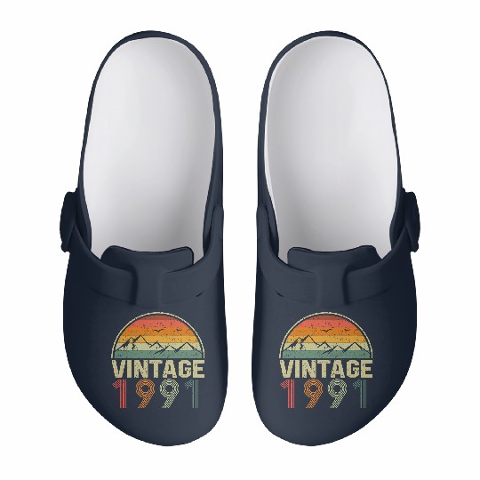 Discover Classic 30th Birthday Gift Idea Vintage 1991 Slip On Clogs