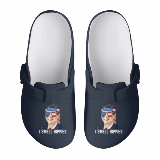 Discover Reagan Ronald Slip On Clogs Conservative President I Smell Hippies Slip On Clogs