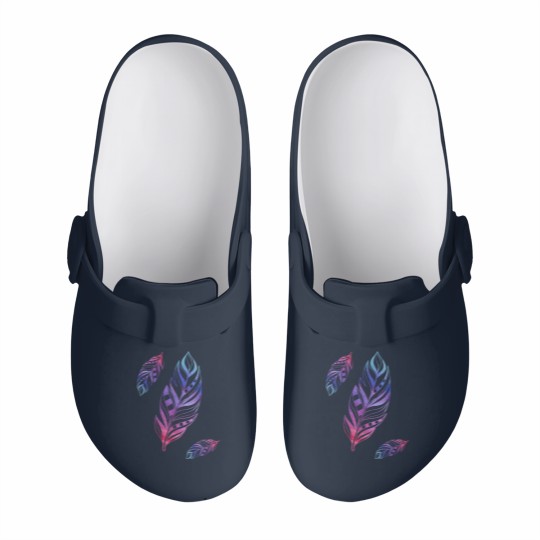 Discover Colorful Feathers Indian Heritage Native American Slip On Clogs