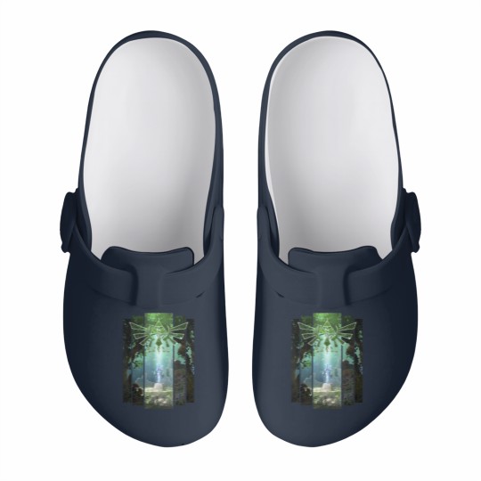 Discover Nintendo Zelda The Master Sword Lost Woods Artwork Slip On Clogs