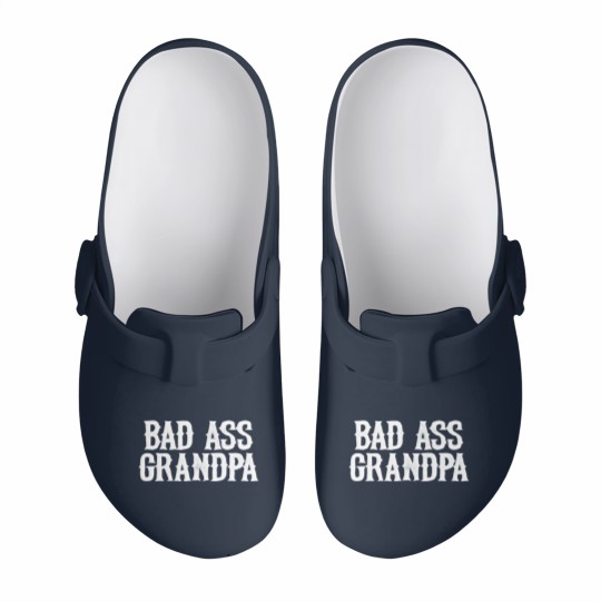 Discover Men's Slip On Clogs Bad Ass Grandpa