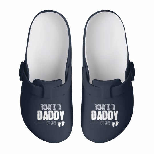 Discover Promoted to Daddy 2022 Soon to be Dad Husband Gift Slip On Clogs