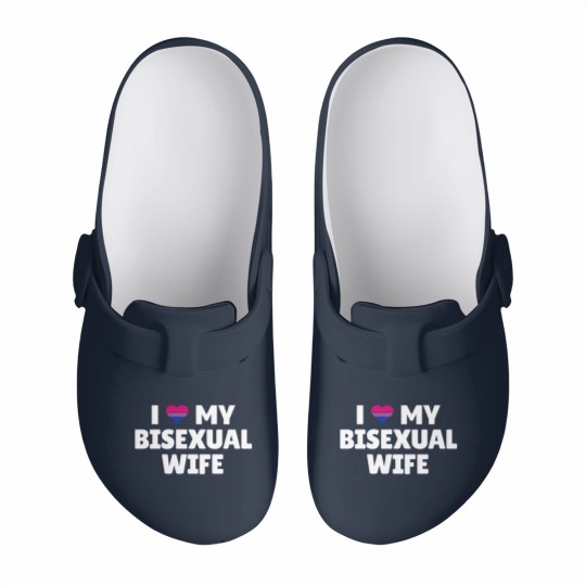 Discover Bisexual Pride - I Love My Bisexual Wife Slip On Clogs