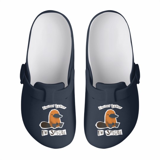 Discover  - I'm Special Platypus - Cute Weird Animal - Platypus - Slip On Clogs