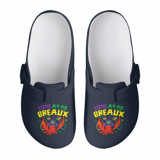 Discover Come At Me Breaux Crawfish Beads Funny Mardi Gras Carnival Slip On Clogs