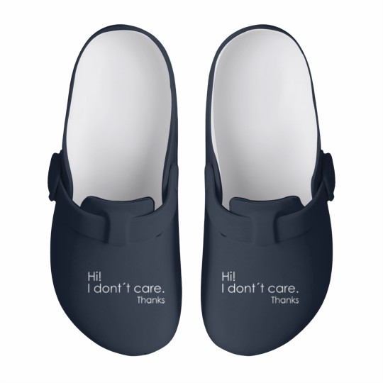 Discover Hi! I Don't Care Thanks Slip On Clogs
