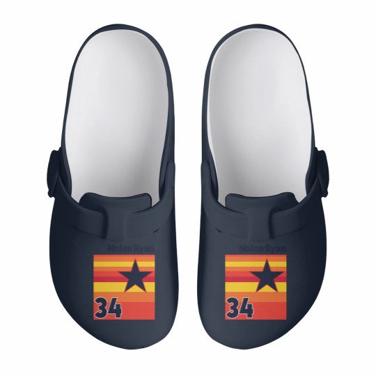 Discover Retro Nolan Ryan Uniform Tribute - Baseball Lover - Slip On Clogs