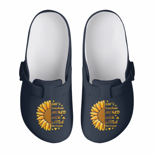 Discover She's Sunshine Mixed With A Littles Hurricane Sunflower Slip On Clogs