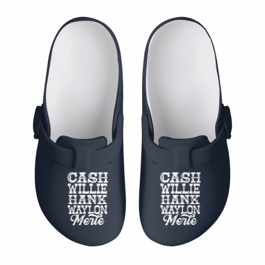 Discover Cash Willie Hank Waylon Merle Slip On Clogs