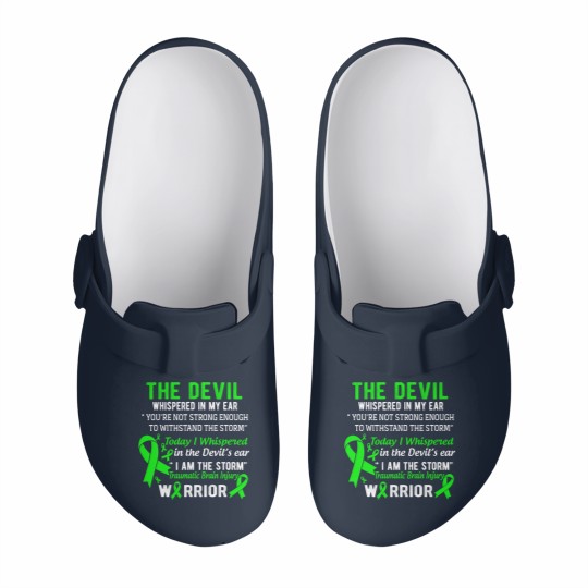 Discover I Am The Storm Traumatic Brain Injury Warrior Slip On Clogs