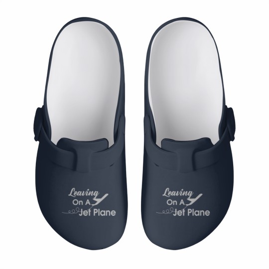 Discover leaving on a jet plane Slip On Clogs