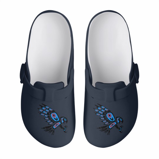 Discover native american red tailed hawk bird Totem tribal Slip On Clogs