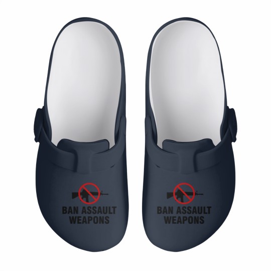 Discover Ban assault weapons Slip On Clogs