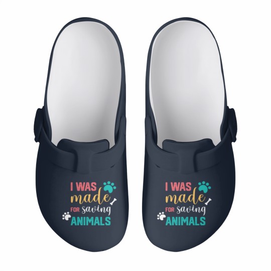 Discover I Was Made For Saving Animals Veterinarian Slip On Clogs