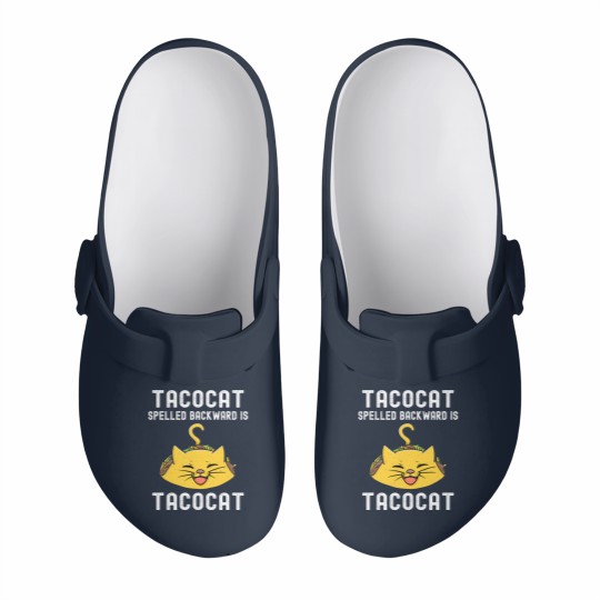 Discover Tacocat Spelled Backward Is Tacocat Lover Cat & Taco Slip On Clogs