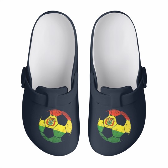 Discover Bolivia Soccer Ball Flag Slip On Clogs