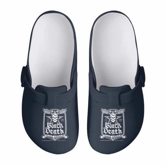 Discover Black Death Malt Liquor - Wkrp In Cincinnati - Slip On Clogs
