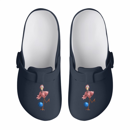 Discover Cool Bowling Flamingo | Funny Shorebirds Lover Player Gift Slip On Clogs