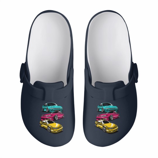 Discover JDM Legend Retro Gaming Racecar Tuning Car Slip On Clogs