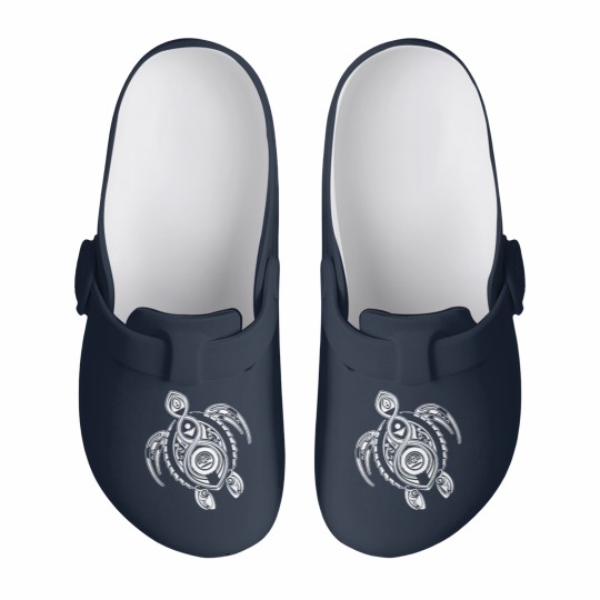 Discover Hawaii Turtle Tribal Art Slip On Clogs