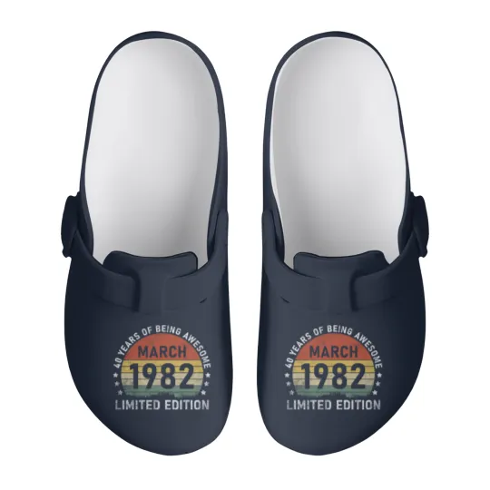 Discover Vintage March 1982 Retro 40 Slip On Clogs