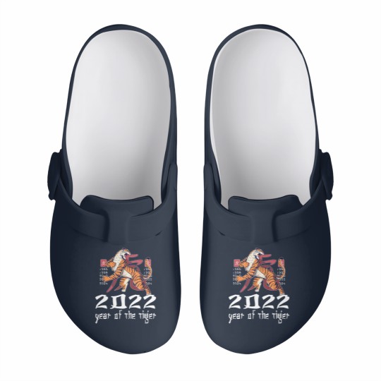 Discover Funny Happy Chinese New Year 2022 Year Of The Tiger 2022 Slip On Clogs