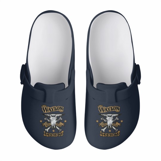 Discover Waylon Jennings Logo Design Classic Slip On Clogs
